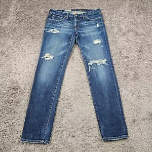 Adriano Goldschmied Jeans Womens 29 Skinny Cigarette Low Rise Stilt Dark 29x30 - Picture 1 of 13