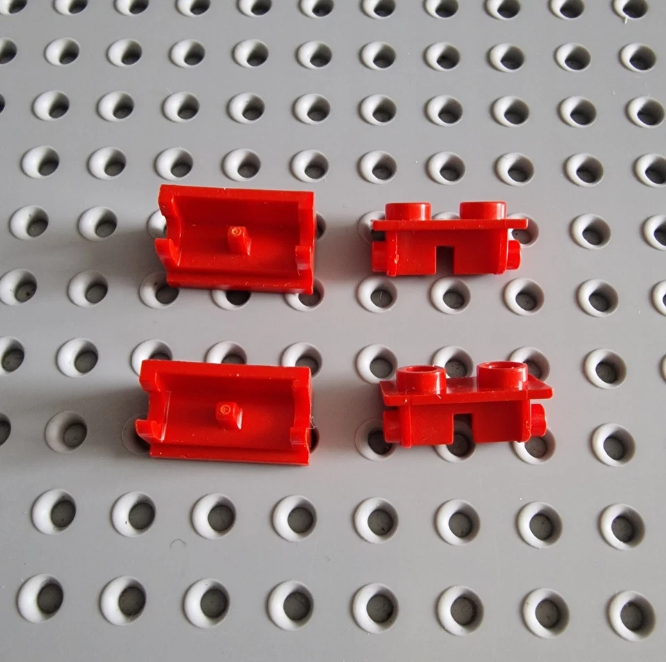 LEGO Kippscharnier Klappstein Scharnier 1x2 rot red hinge 3937 3938 B005 - Bild 1 von 1