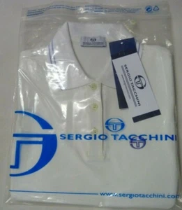 GIRLS SERGIO TACCHINI ORNELLA WHITE POLO SHIRT SCHOOL GYM NETBALL HOCKEY CASUAL - Picture 1 of 7