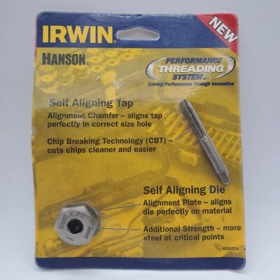 Irwin Hanson Self Aligning Tap 1/14 and Die 3/8  New In Package Fathers Day Tool - Image 1 of 2