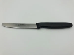 Giesser Messer Tomatenmesser Brötchenmesser Universalmesser 11 cm Glatt schwarz - Bild 1 von 10