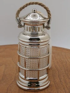Vtg. SILVER LANTERN w/ Rope Handle Oil Diffuser Plug-In Bath & Body Works - Picture 1 of 8