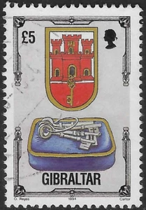 GIBRALTAR 1993-95. £5. FINE USED. SG. 708. (D545) - Picture 1 of 2