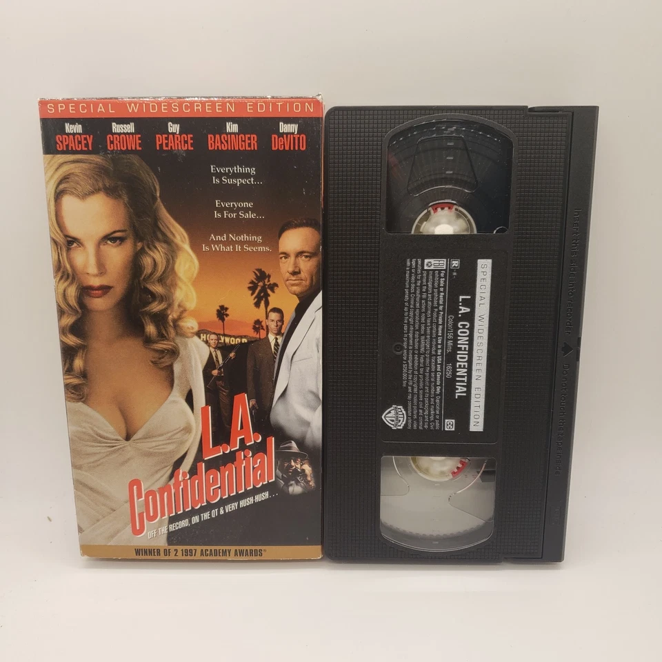 L.A. CONFIDENTIAL - KEVIN SPACEY - RUSSELL CROWE - KIM BASINGER - VHS  - Image 1 of 1