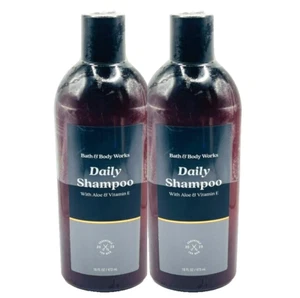 2 BATH & BODY WORKS FOR MEN DAILY SHAMPOO WITH ALOE & VITAMIN E 16 FL OZ NEW - Picture 1 of 3