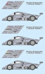 Decals Mercedes Sauber C9 Le Mans 1989 1:32 1:43 1:24 1:18 calcas - Picture 1 of 4