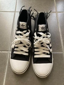 adidas Jeremy Scott JS collaboration sneakers Nizza US10.5 black White  rare JPN - Picture 1 of 6