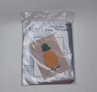 Pineapple Flag Sewing Pattern #07617 New 34" x 48" The Flag Works  - Image 1 of 4