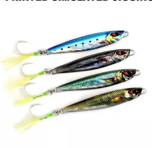 Slow Pitch Jig Fishing Lure Casting Metal Baitfish 20g 40g 80g Kingfish Tuna - Bild 1 von 5