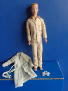 VINTAGE 1960s KEN DOLL- BARBIE'S BOYFRIEND- MATTEL- WITH EXTRAS - Picture 1 of 15