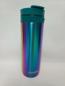 Davids Tea Holographic Iridescent Travel Mug Tumbler Unique Rare - Picture 1 of 8