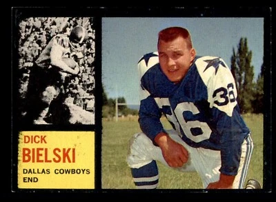 1962 Topps Football #43 Dick Bielski EX/MT *d2 - Image 1 of 2