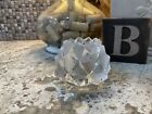 Orrefors Sweden Crystal Art Glass Firefly Artichoke Nimbus Candle Holder NIB