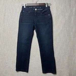 Pantalones de mezclilla capri azul pequeño Jennifer Lopez para mujer talla 0 5 bolsillos tiro 6,5" - Imagen 1 de 12