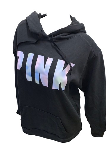 UNDERCOVER Felpa con cappuccio Victoria's Secret rosa tutti i giorni campus lounge pullover nero