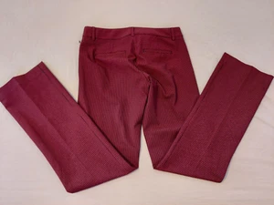 Womens Express Dress Pants 4 Red Slack Trouser Khaki Columnist - Picture 1 of 10
