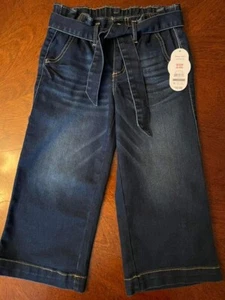 Wonder Nation Girls 6/6x NWT denim elastic waist wide leg Lightweight - Picture 1 of 8