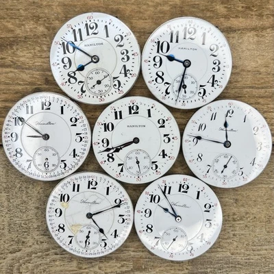 16s Hamilton Pocket Watch Movements - Grade 992 - 21 Jewels, Adjusted 5 Pos - Image 1 of 2