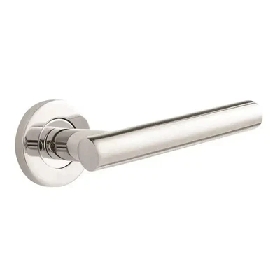 Oscar Lever On Rose Door Handle - Polished Stainless Steel (Pair) - Image 1 of 4