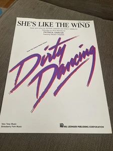 She's Like The Wind Sheet Music Patrick Swayze Dirty Dancing 1986 VG No Markings - Picture 1 of 6