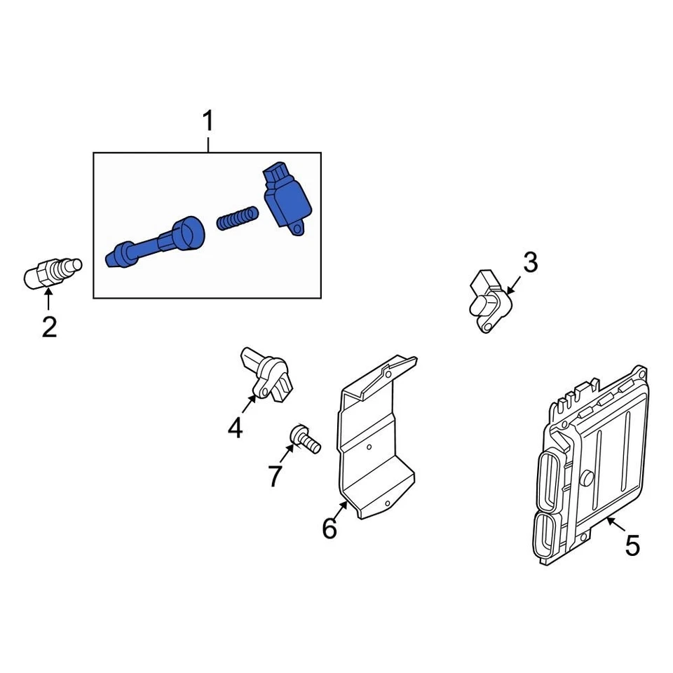 For Infiniti QX56 2004-2007 Infiniti 224487S015 Direct Ignition Coil — 第 1/1 张图片