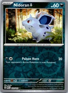 Holograma inverso común Nidoran F SV: escarlata y violeta 151 029/165 casi nuevo - Imagen 1 de 2