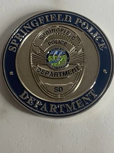 Springfield Police Department South Dakota Herausforderung Münze Abzeichen Patch SD LE LEO - Bild 1 von 7