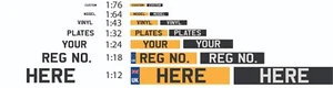 UK/GB Custom Licence Plate for models 1:12 1:18 1:24 1:32 1:43 1:64 1:76 - Picture 1 of 8