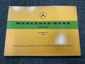 1958 Genuine OEM Mercedes Benz Type 219 Parts Catalog B - Picture 1 of 1