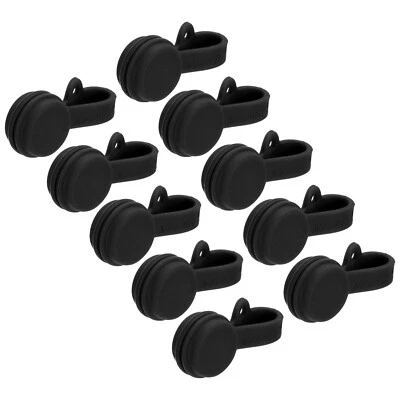 Magnetische Kabelclips 2,8" x 0,6" Schwarze Organisatoren Kabelbinder, 10 Stück - Bild 1 von 4