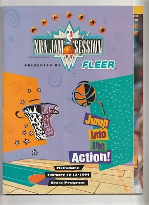 Revista de baloncesto NBA Inside Stuff febrero/marzo 1994 con tarjetas excelente Foto 1 de 4