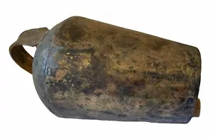 Antike primitive handgefertigte Kuh Ziege Eisen Holz Glocke Sammlerstück selten Ranch - Bild 1 von 24