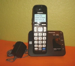  PANASONIC KX-TGE230B  DECT6.0 PLUS TALKING  PHONE SYSTEM with BIG BUTTONS J4.4 - Picture 1 of 4