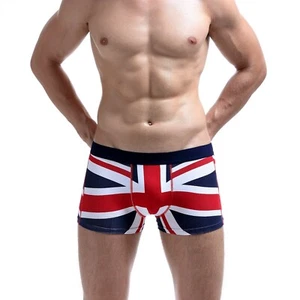 Calzoncillos cómodos para hombre Seobean bandera británica ropa interior calzoncillos de algodón calzoncillos - Imagen 1 de 6