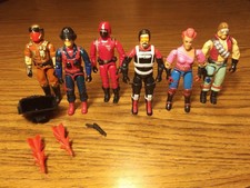 GI Joe set Scrap Iron Crimson Guard Viper Zarana Monkeywrench Vintage Cobra lot