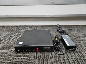 Lenovo ThinkCentre M710q Mini Tiny PC i5-7500T 8GB RAM + AC Adapter - Picture 1 of 7