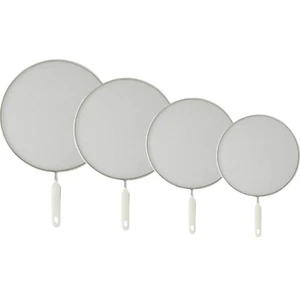 4 Stainless Steel Splatter Screen For Frying Pan Fine Mesh Grease Splatter Guard - Picture 1 of 9