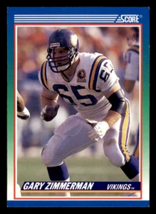 1990 Score Gary Zimmerman    #400 Minnesota Vikings - Picture 1 of 2