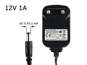 Universeller 12V 1A (1000mA) 24W Netzteil 5,5mm x 2,1mm DC Stecker. - Bild 1 von 1