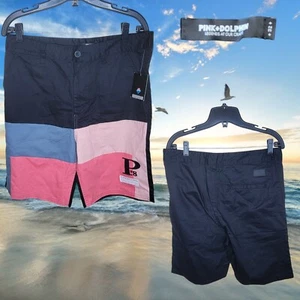 Pink Dolphin The Hertiage Panel Shorts Color Block Size 32 Mens - Picture 1 of 7