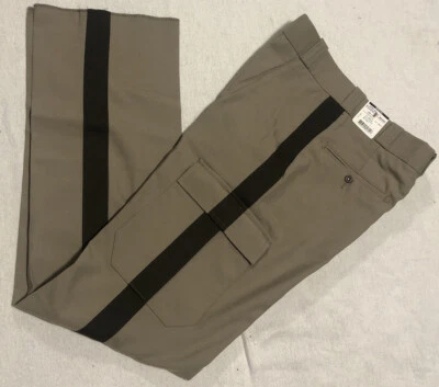 Flying Cross Uniform Pants Lvpd Nwt Sz 10 Reg Wool Blend Women  New Tan Stripe - Image 1 of 4