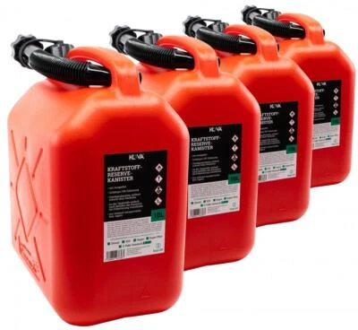  4x Benzinkanister rot 10L Kanister Reservekanister  UN-Zulassung - Bild 1 von 4