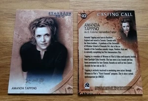 Stargate Season 7 Casting Call Insert Trading Card CC2 Amanda Tapping - Bild 1 von 1