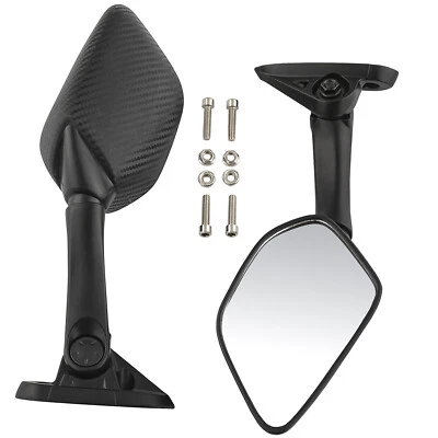 Coppia Universali Specchietti A-Pro Neri Retrovisori Moto Scooter per - Imagen 1 de 3