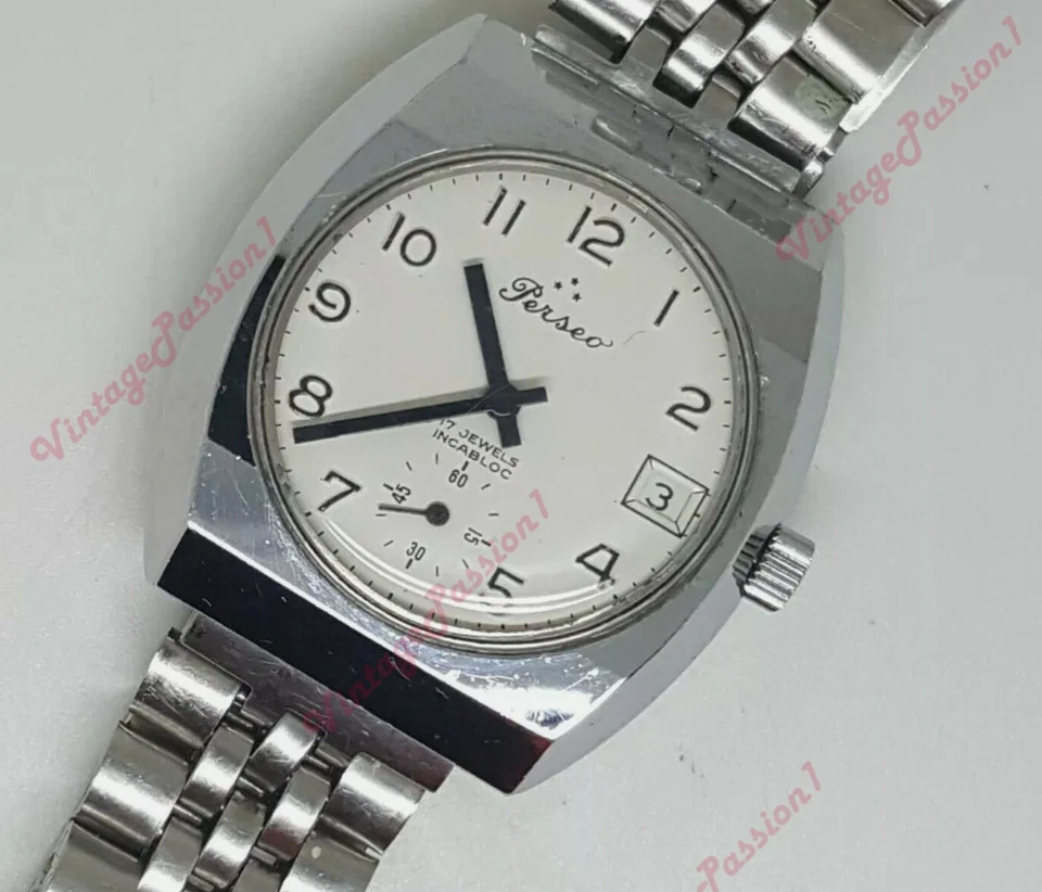 Raro Orologio Perseo FS Ferrovie Dello Stato Anni 70 Vintage 35mm Carica Manuale - Immagine 1 di 1