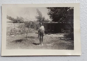 Vintage Photograph of a Little Girl in A Backyard - Picture 1 of 2