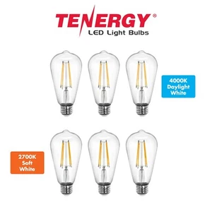 8W LED Edison Light Bulb 2700K Soft White 4000K Cool White E26 800 Lumens LOT - Picture 1 of 13