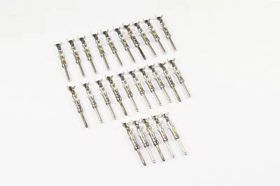 Lot of 25 1-66564-2 TE Connectivity AMP Type III+ Male Pin 24-20AWG Crimp NOS