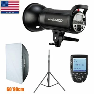 US Godox SK400II 2.4G Studioblitz Stroboskoplicht + Xpro-N Trigger Softbox für Nikon - Bild 1 von 12