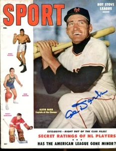 Al Dark Signed 1955 Sport Magazine Autographed Giants Ex+ 54459 - Picture 1 of 1